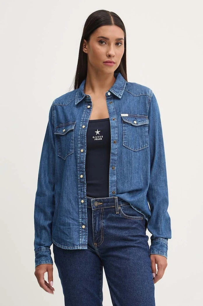 Дънкова риза Guess Jeans