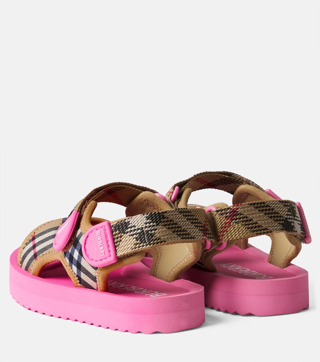 Burberry Kids - صنادل بنقشة مربعات بربري