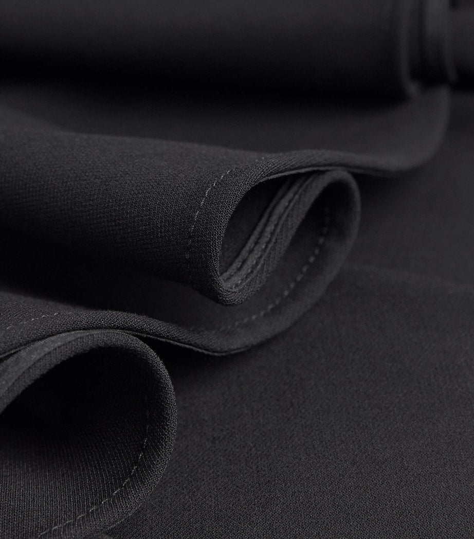 Sandro Paris Black Ruffle-Trim Maxi Skirt