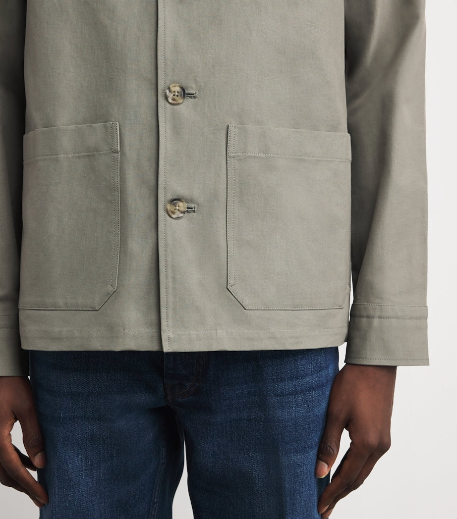 Green Cotton Overshirt