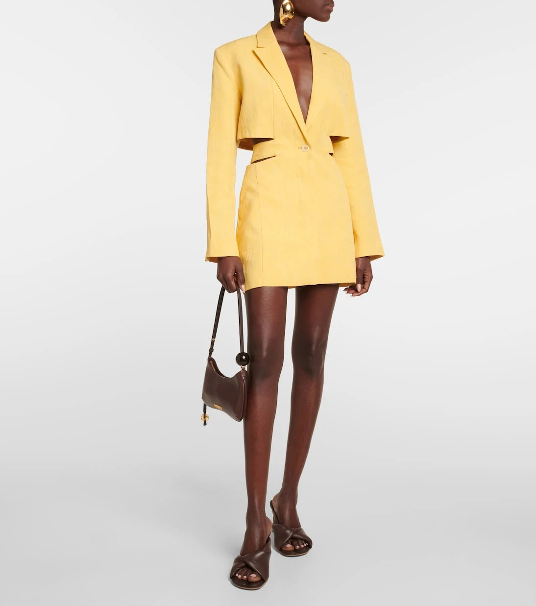 Jacquemus - La Robe Bari linen-blend minidress
