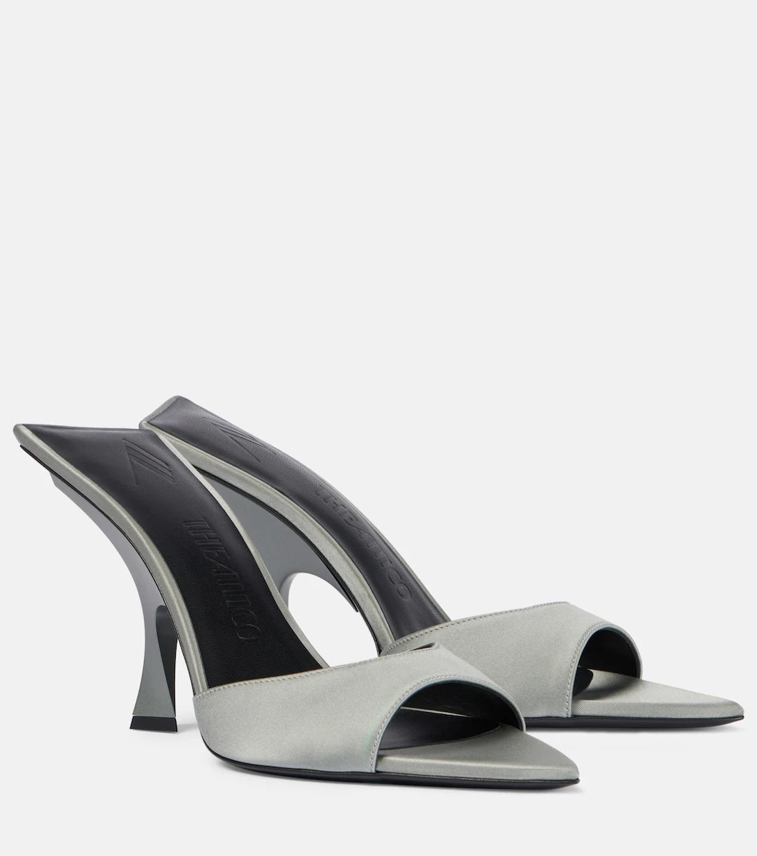 The Attico - Ester 95 satin mules