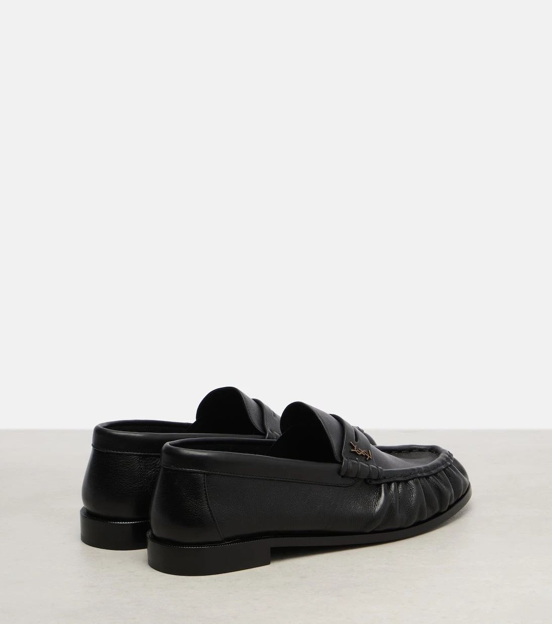 Saint Laurent - Le Loafer leather penny loafers