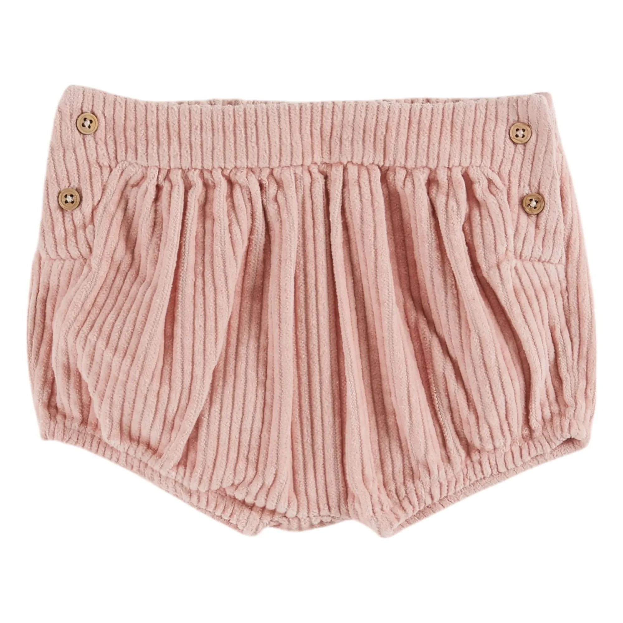 Emile et Ida - Ribbed Velvet Bloomer | Pale Pink