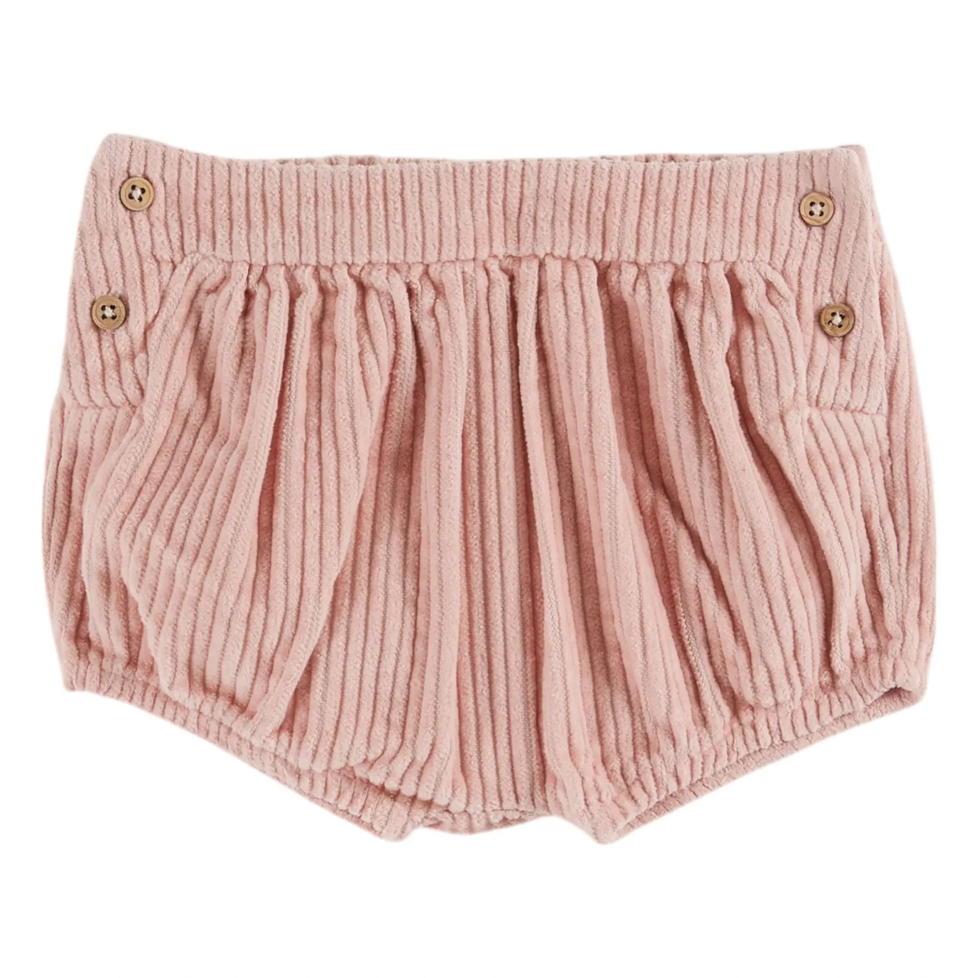 Emile et Ida - Ribbed Velvet Bloomer | Pale Pink