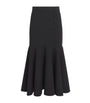Sandro Paris Black Ruffle-Trim Maxi Skirt