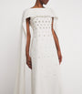 Huishan Zhang White Embellished Luanne Gown