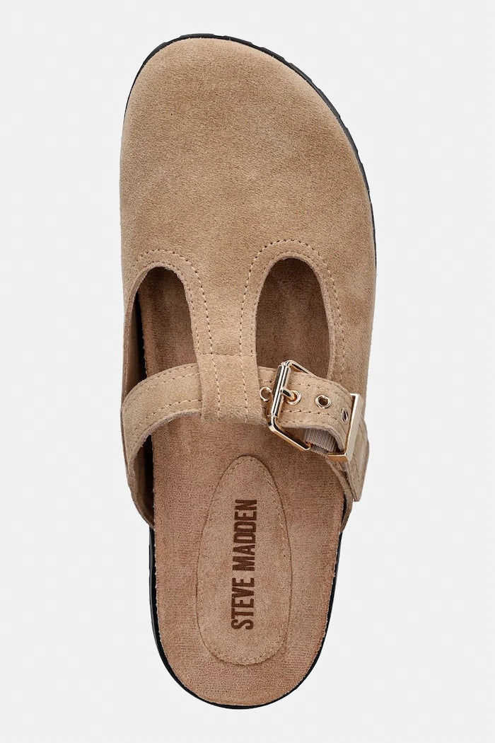 Steve Madden чехли сабо дамски от велур Atticus