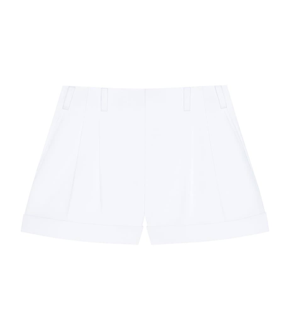 Givenchy White Cotton Cuffed Shorts