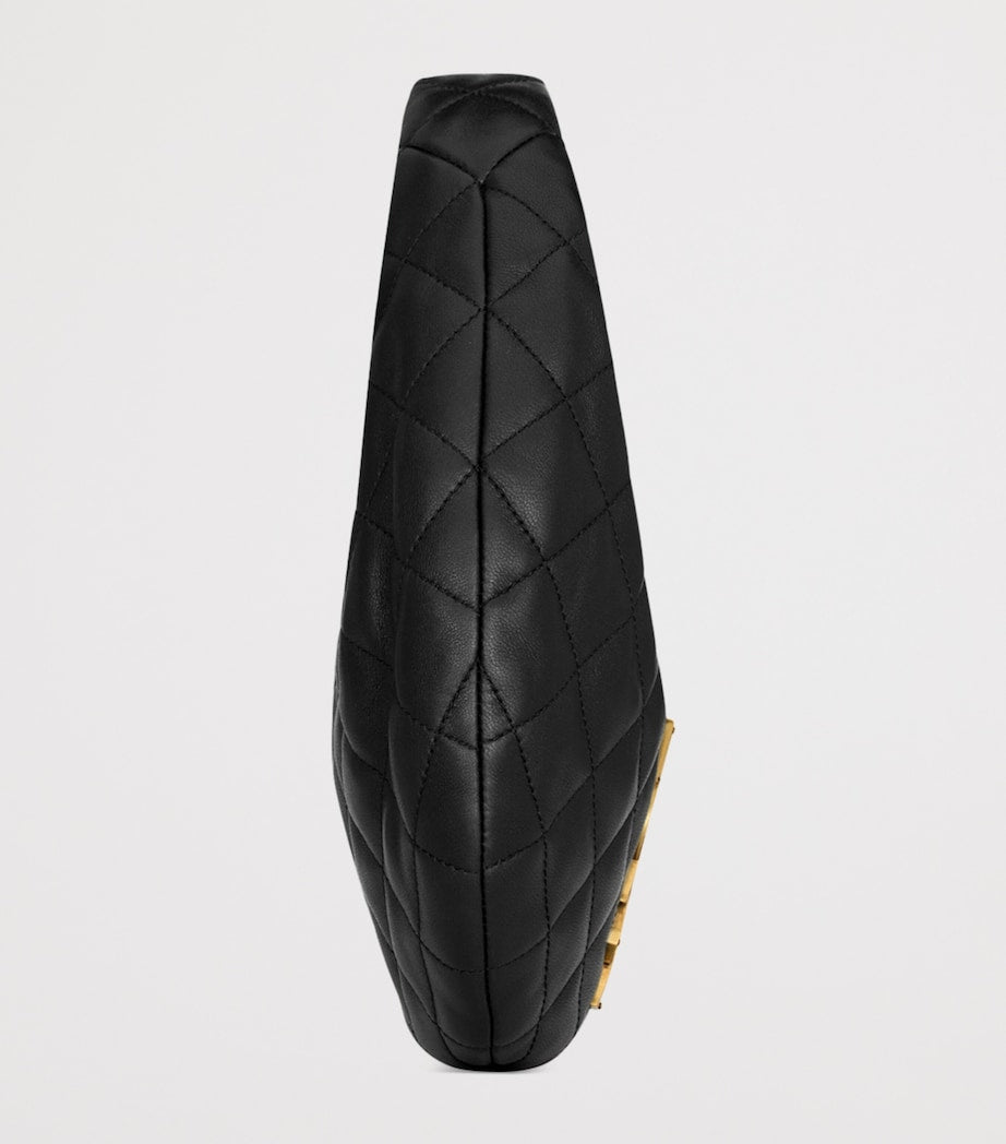 Saint Laurent Black Icarino Quilted Top-Handle Bag