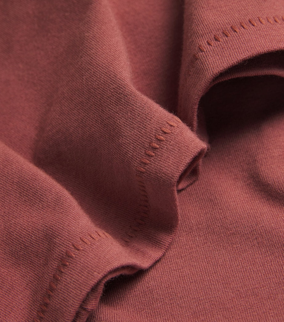 Skims Red Cotton Jersey T-Shirt