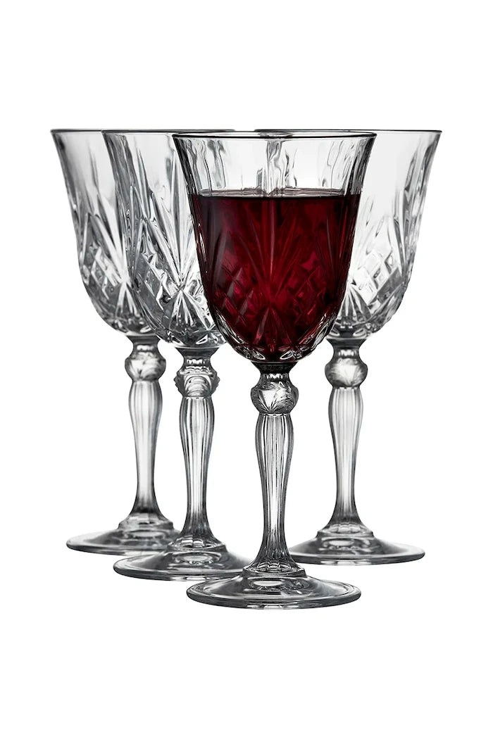 Lyngby Glas Melodia 270 ml Şarap Kadehi Seti (4 Adet)