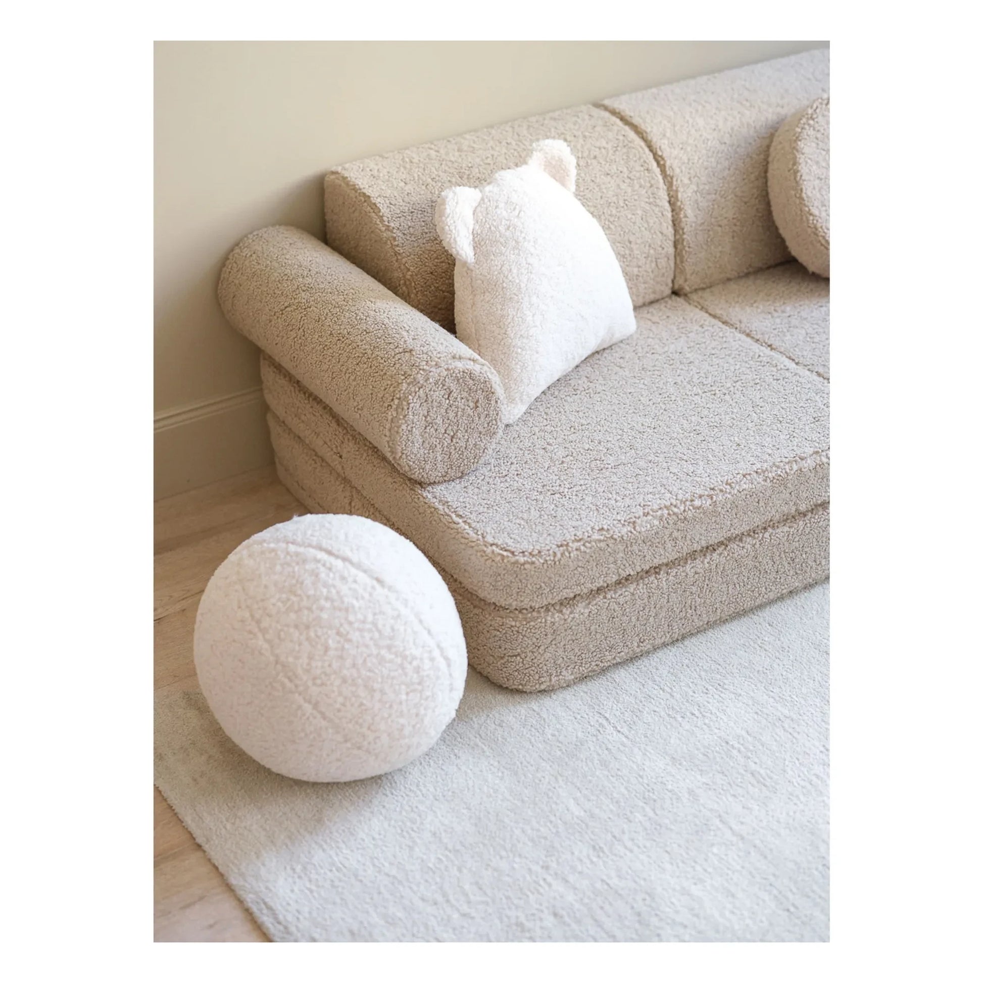 Wigiwama - Modular teddy sofa | Beige
