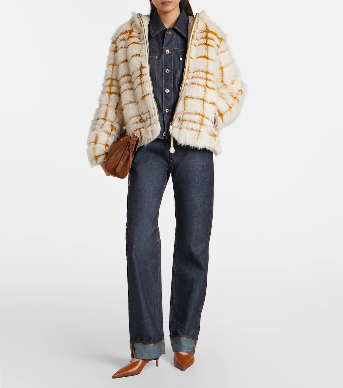 Moncler - Pluvier checked jacket