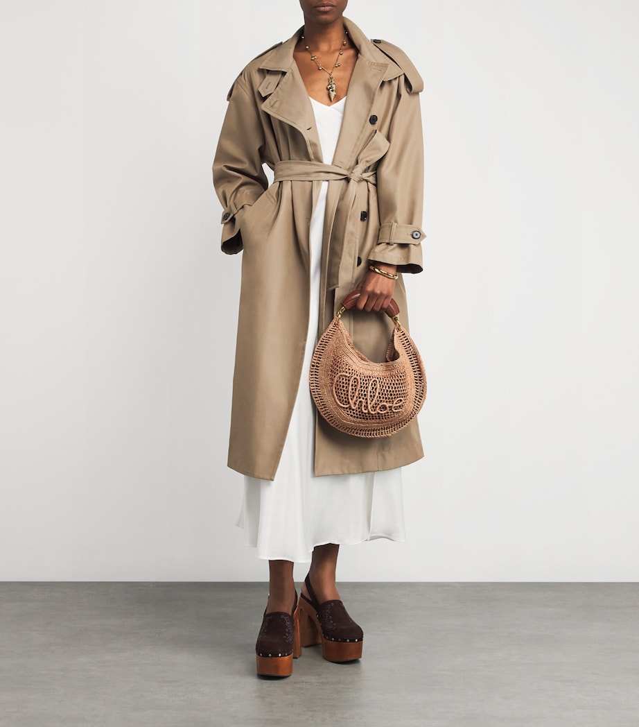 Chloé Raffia Summer Banana Shoulder Bag