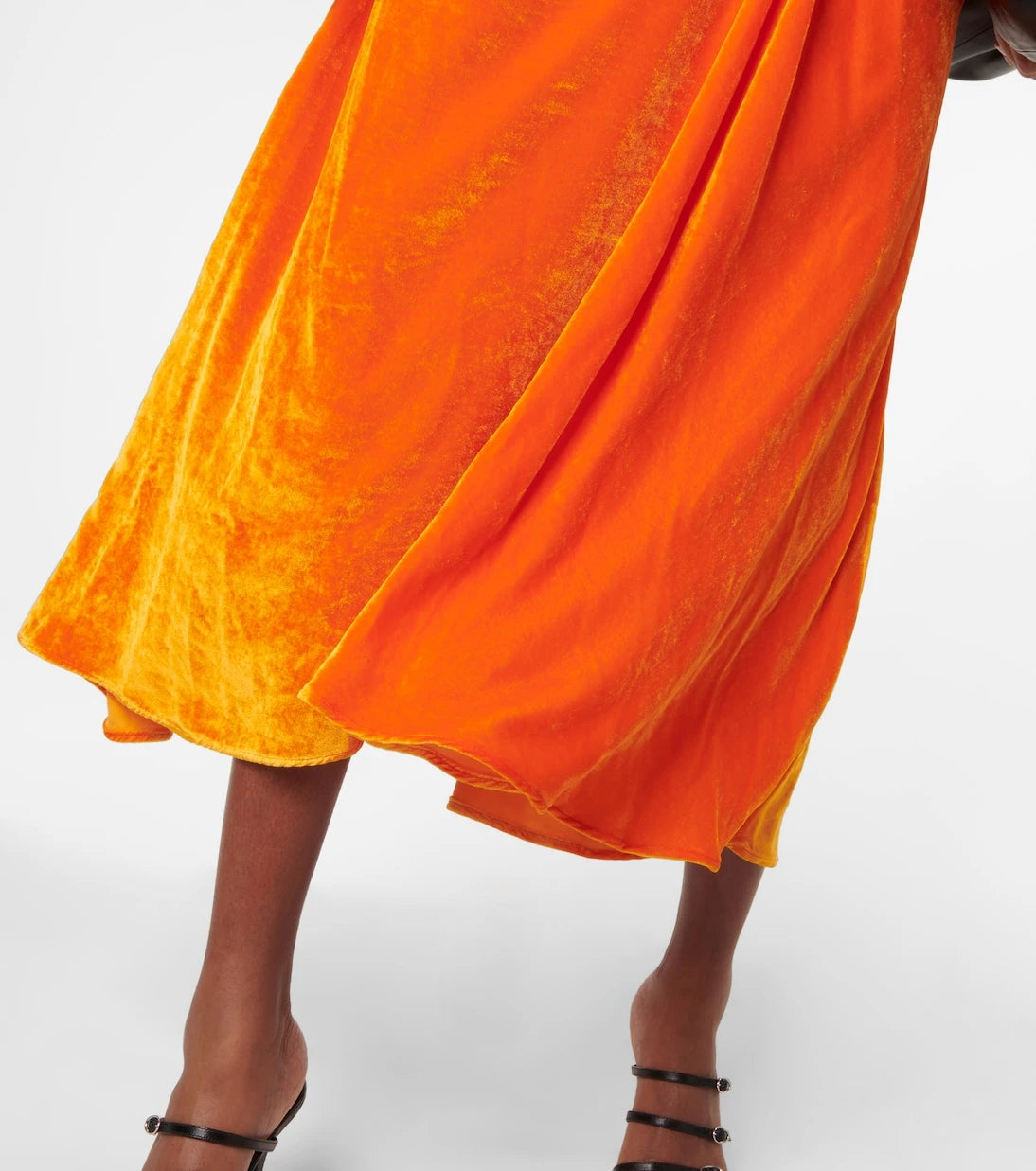 Proenza Schouler - Ruched velvet midi dress