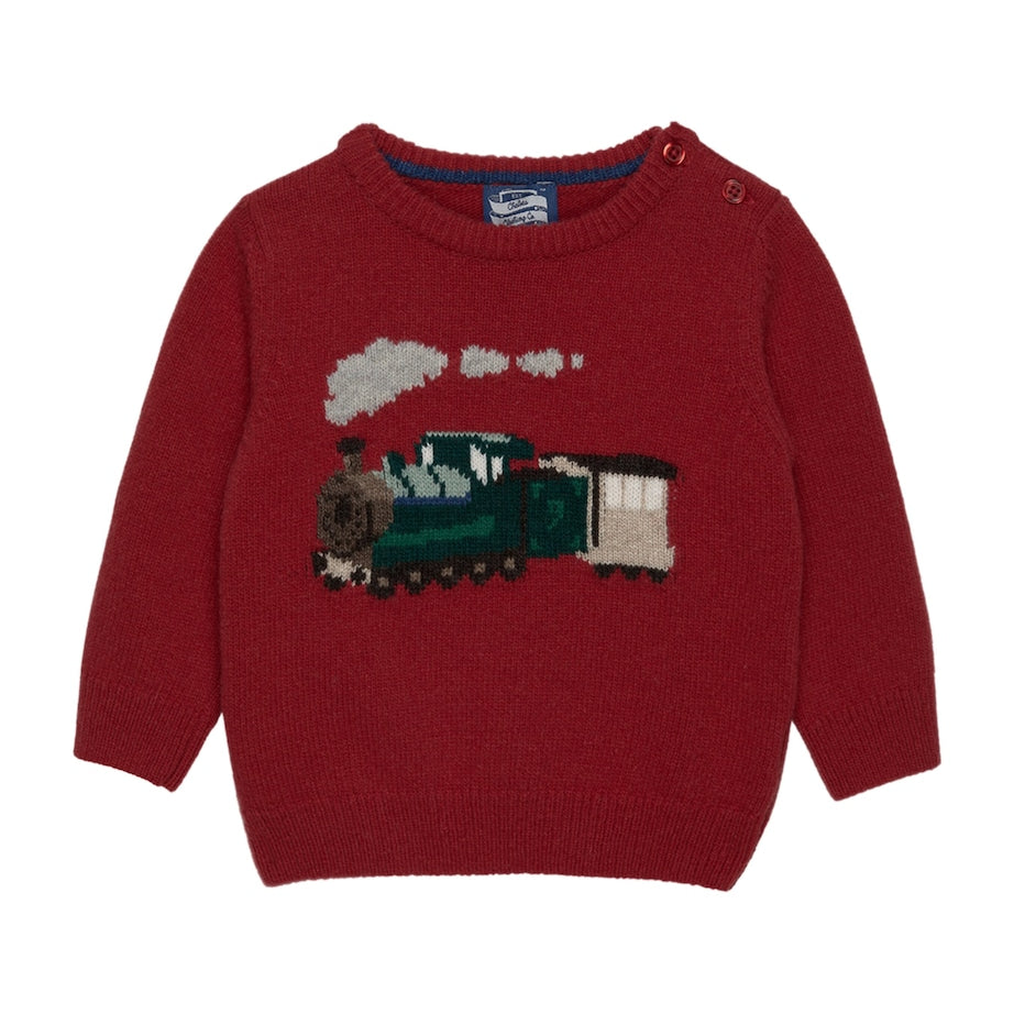 Wool-Blend Steam Train Sweater (3-24 Months)