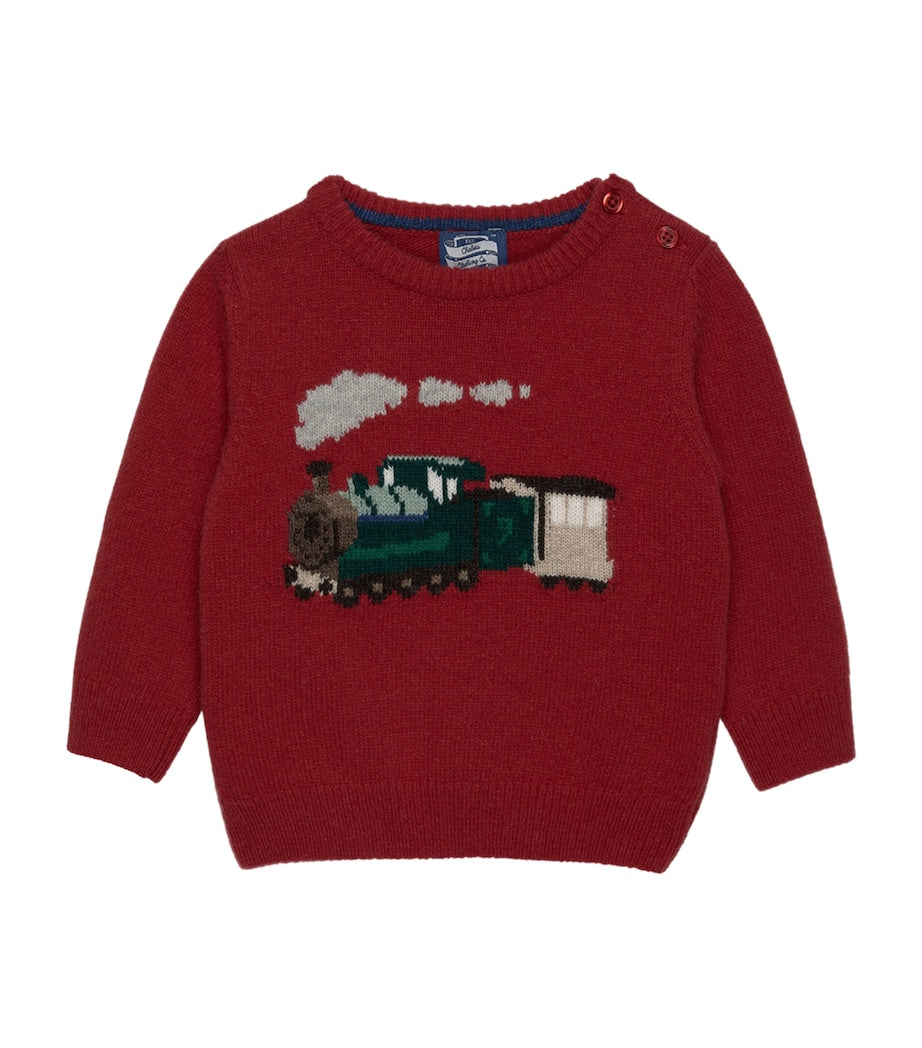 Wool-Blend Steam Train Sweater (3-24 Months)