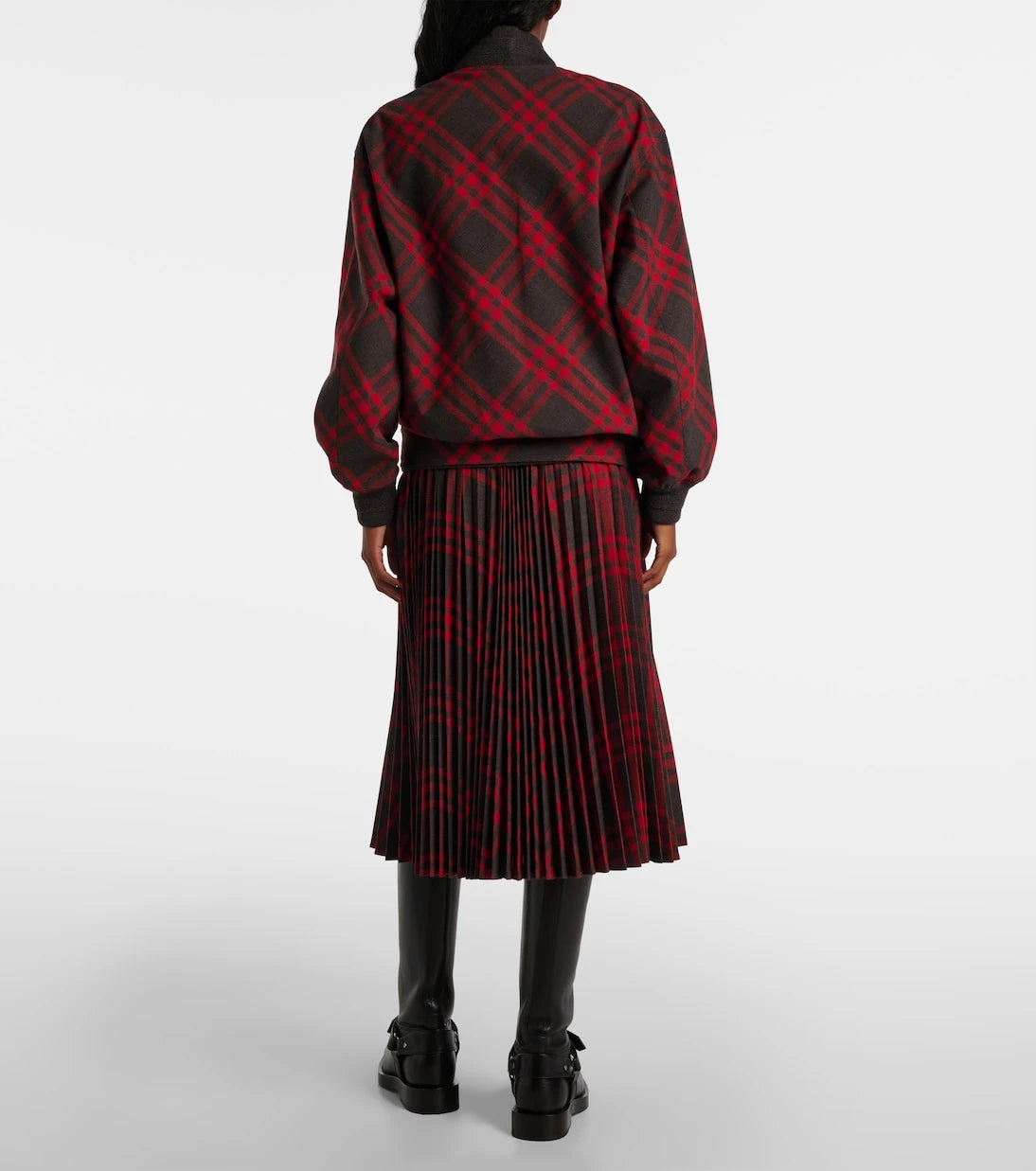 Burberry - Burberry Check bomber jacket