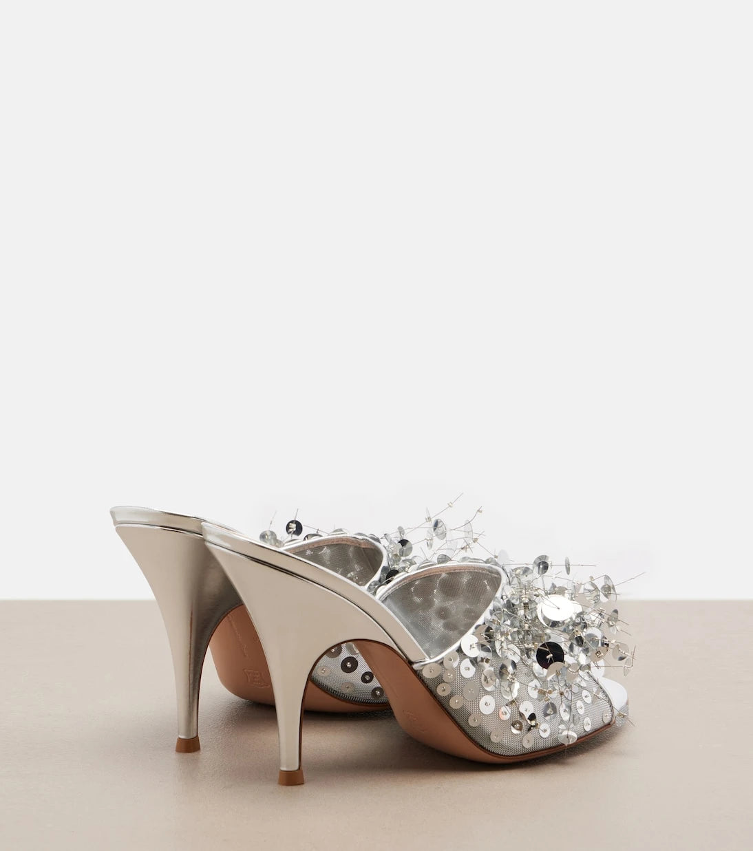 Gianvito Rossi - Abyssa sequined mesh mules