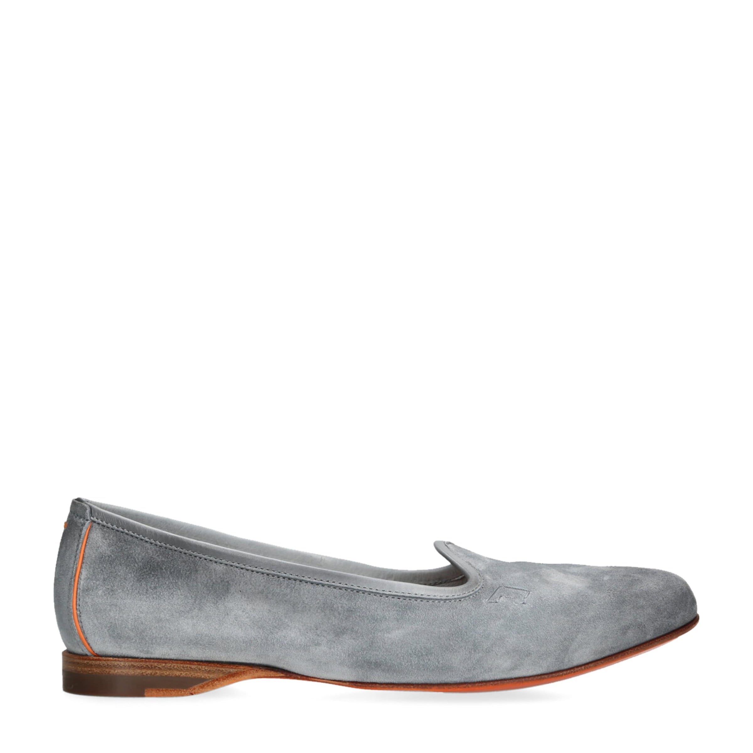 Blue Suede Andrea Loafers