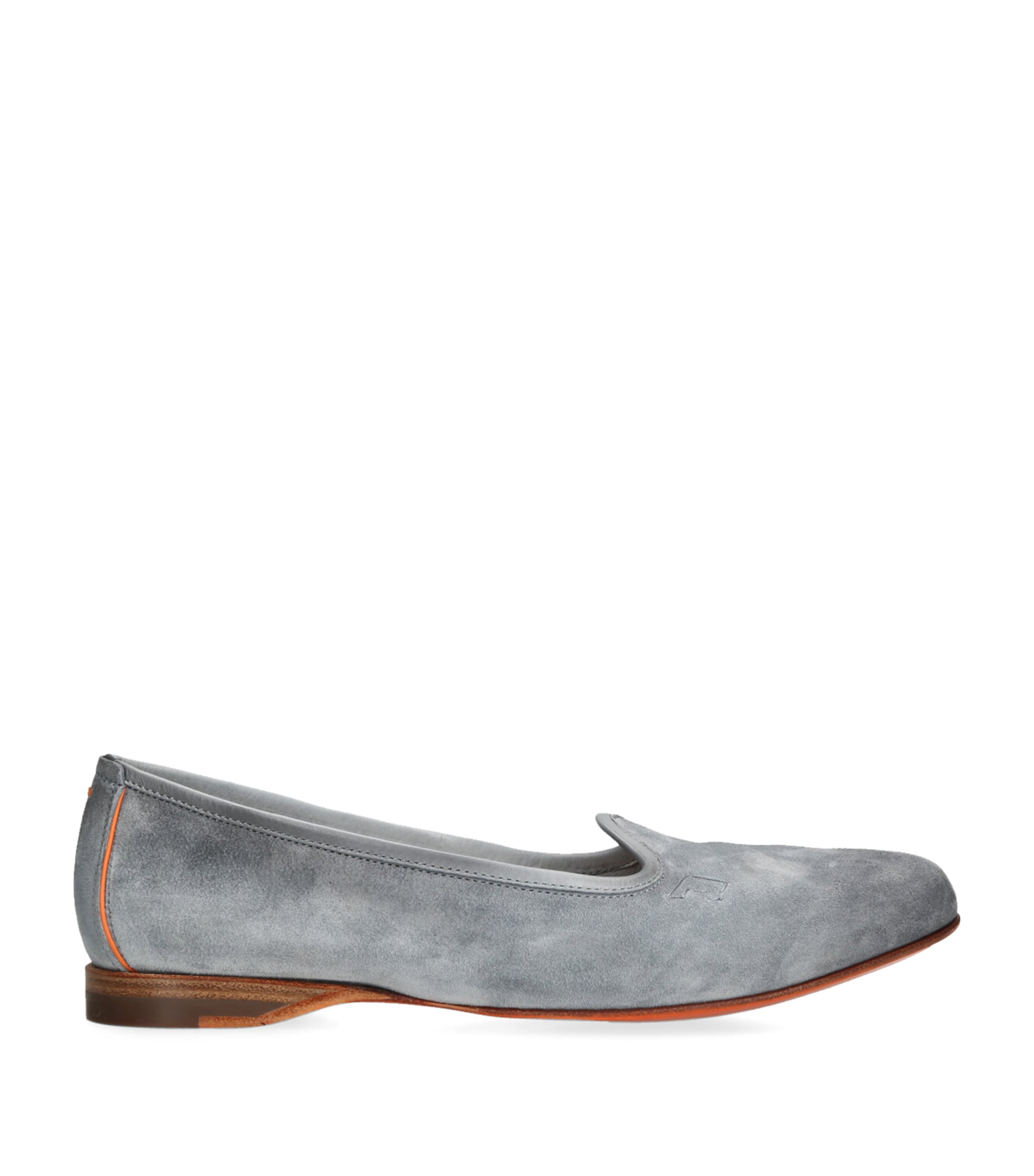 Blue Suede Andrea Loafers