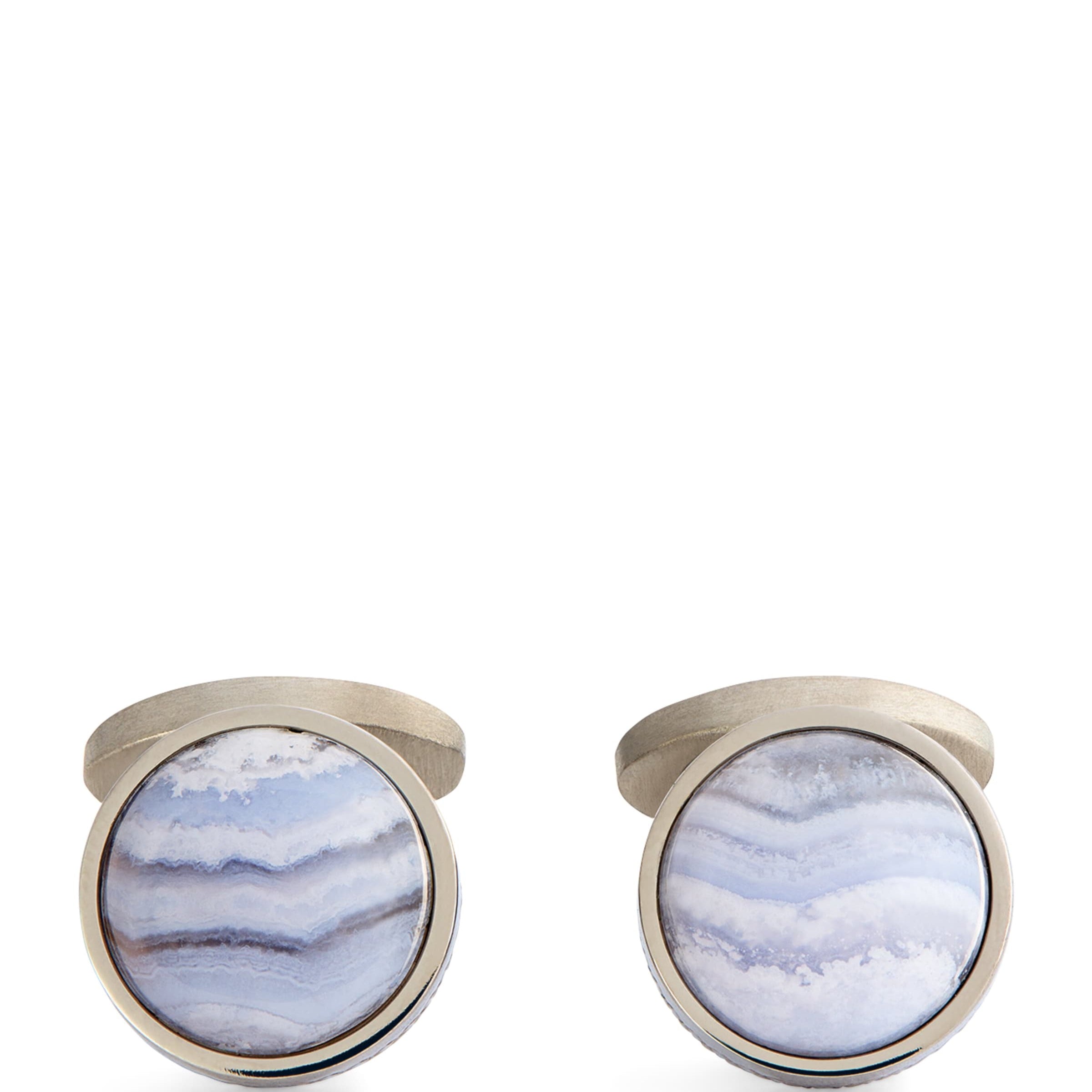 Agate Circular Cufflinks