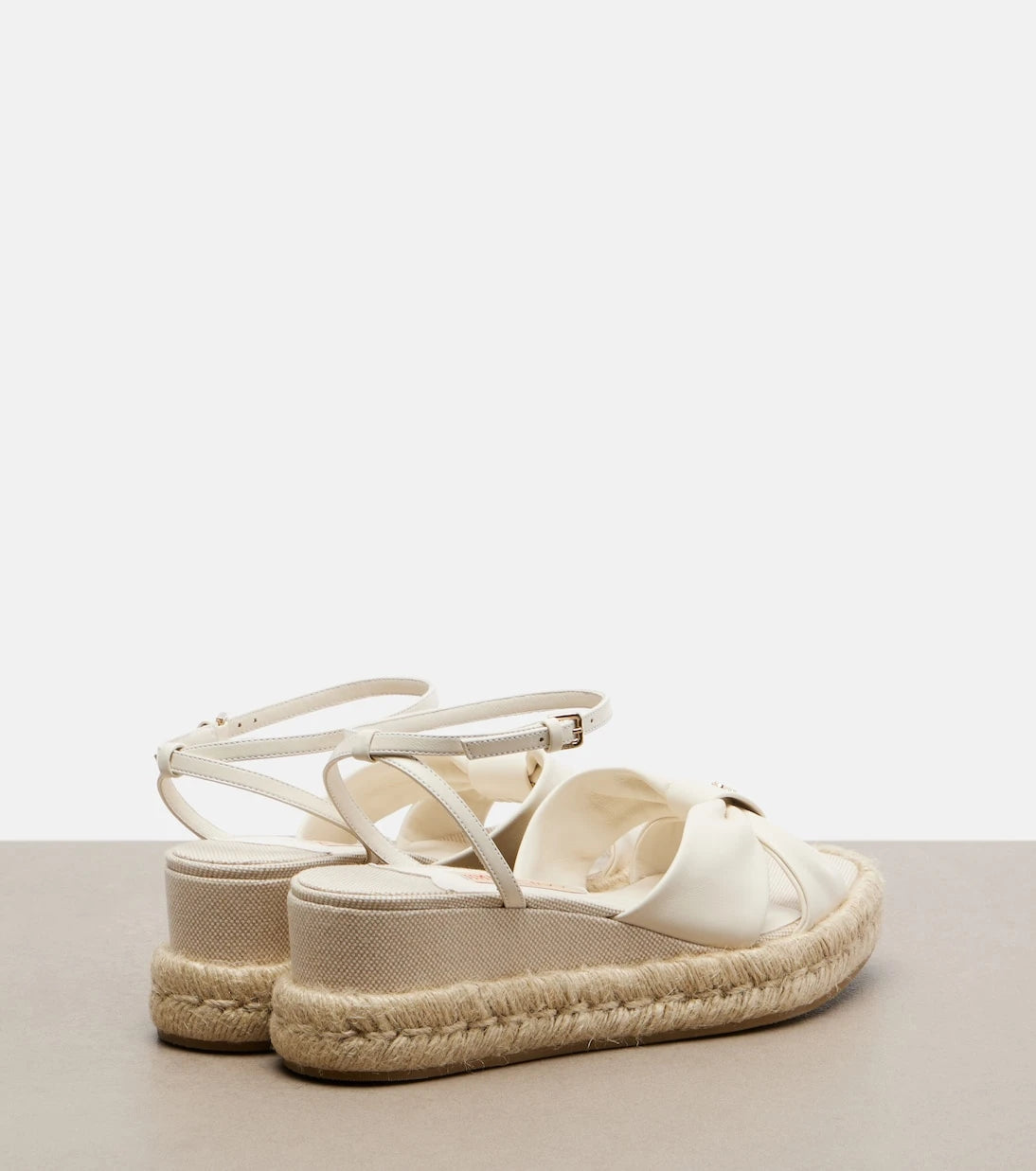 Jimmy Choo - Aella leather espadrille wedge sandals