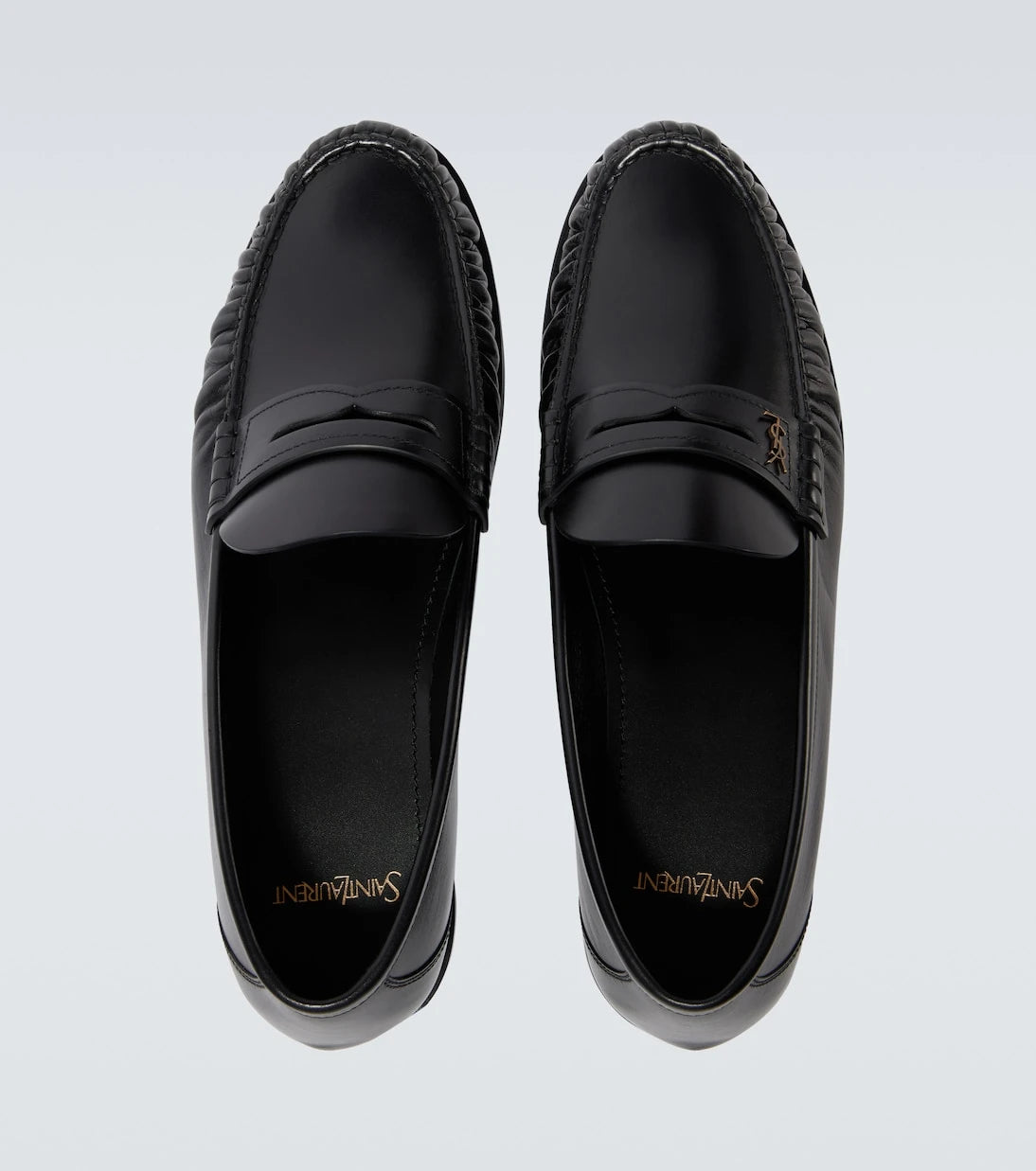 Saint Laurent - Laurent leather penny loafers