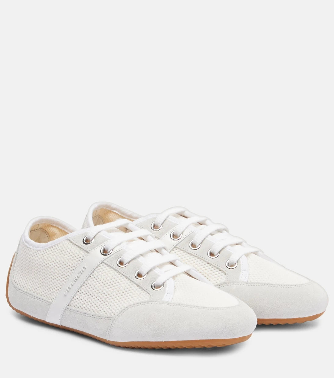 Givenchy - Slim suede-trimmed sneakers