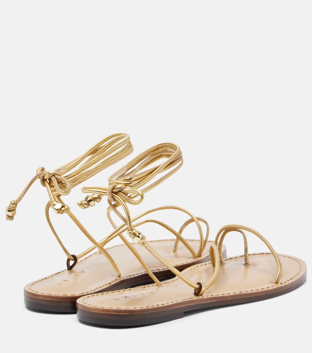 Amanu - Karima metallic leather sandals