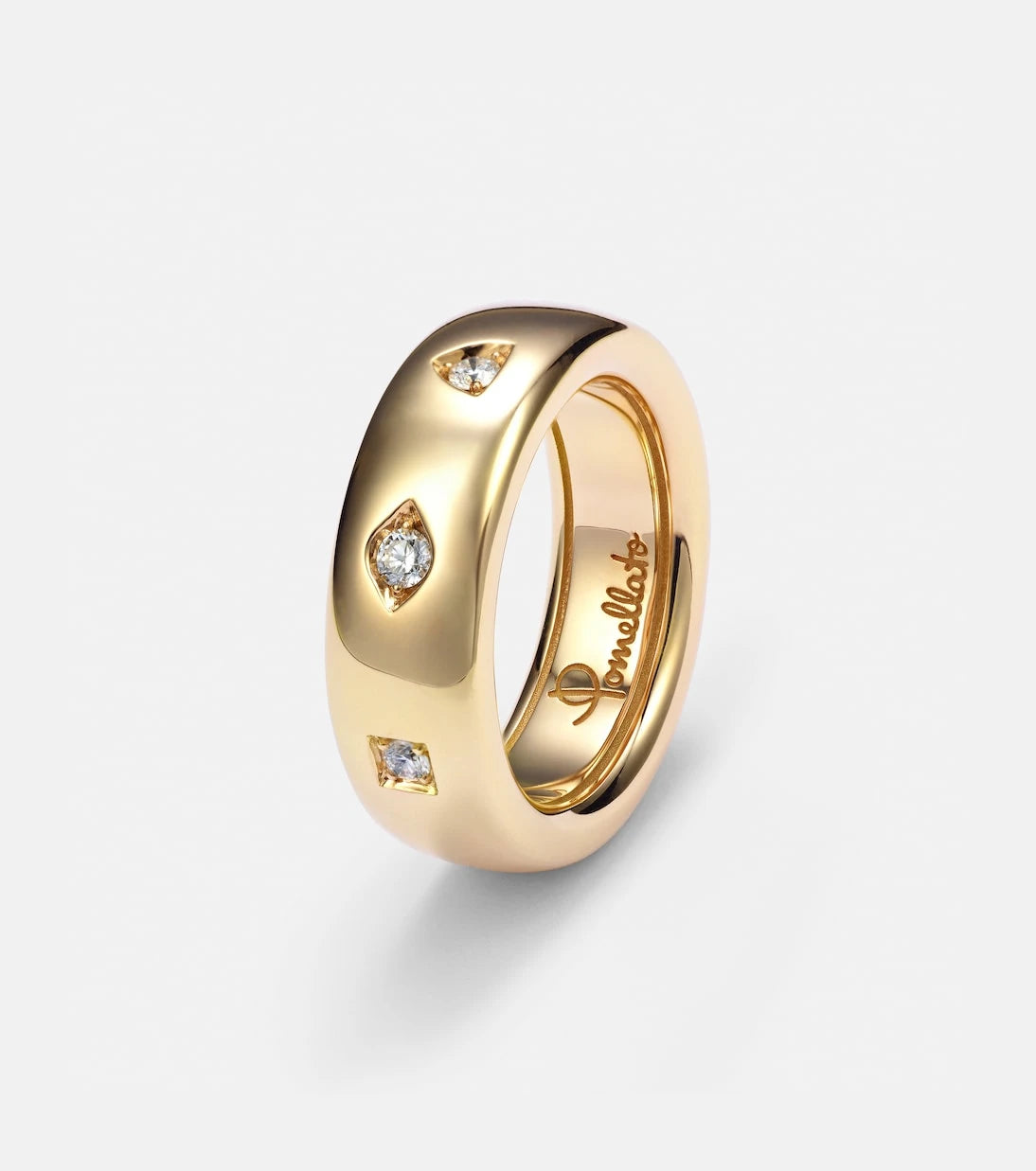 Pomellato - Iconica 18kt rose gold ring with diamonds