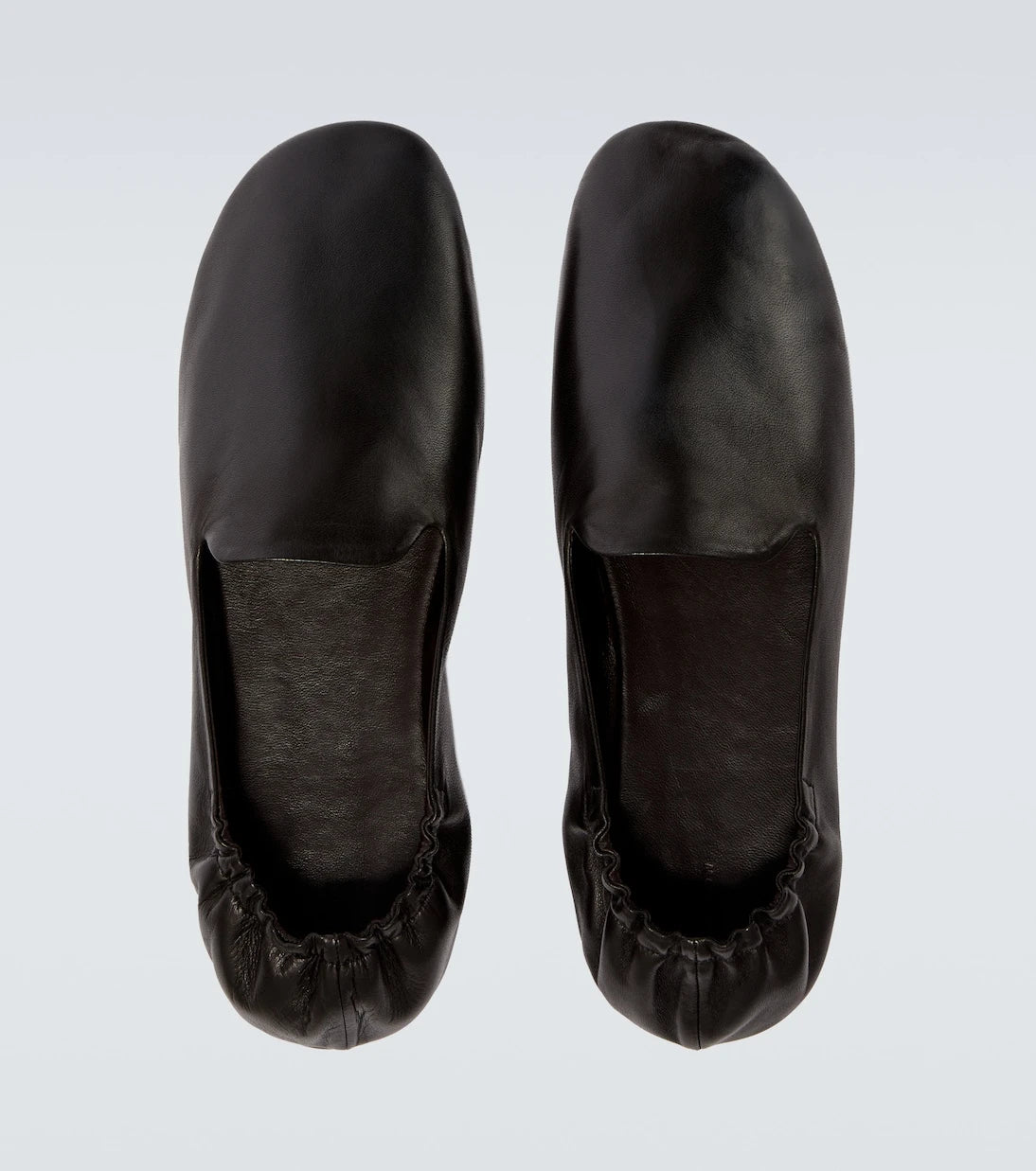 The Row - Casa leather slip-on shoes