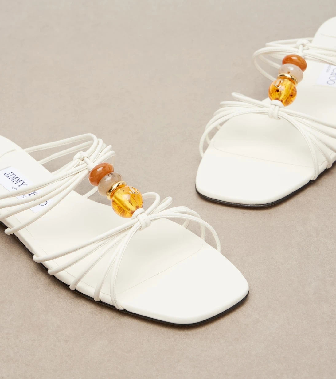 Jimmy Choo - Lova beaded leather sandals