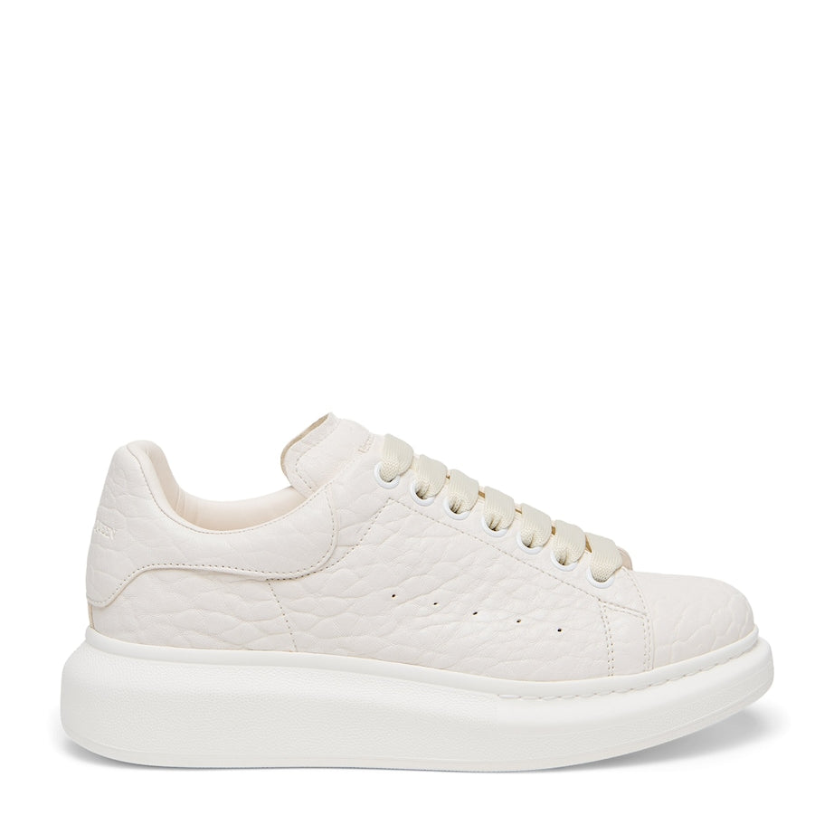 White Leather Oversized Sneakers
