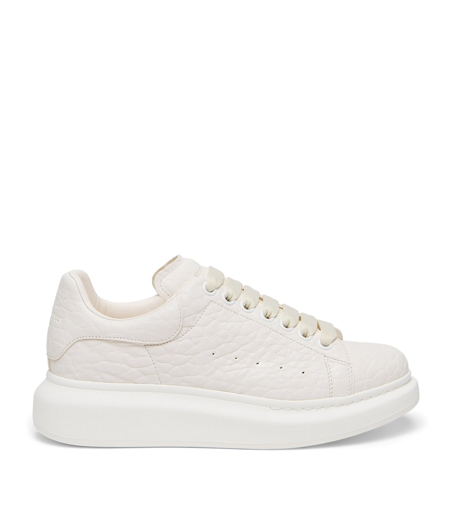 White Leather Oversized Sneakers