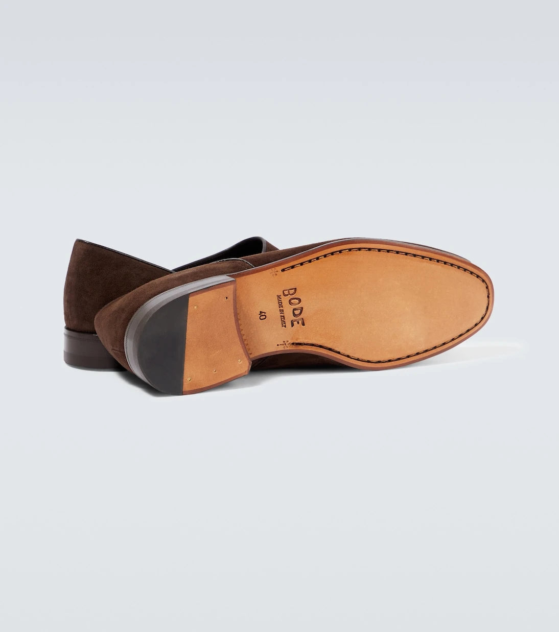 Bode - House Shoe suede loafers