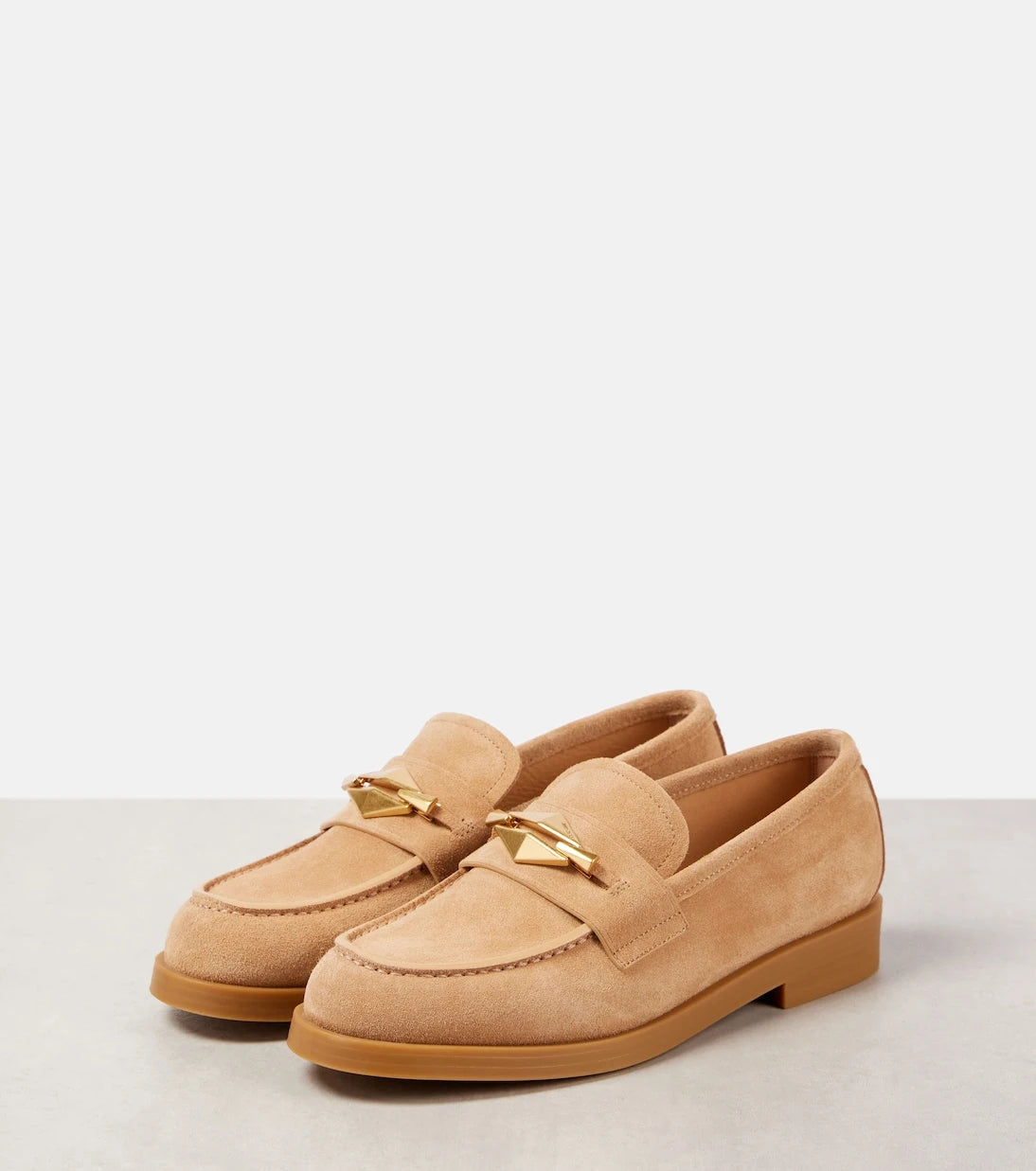 Jimmy Choo - Maddie Diamond suede loafers