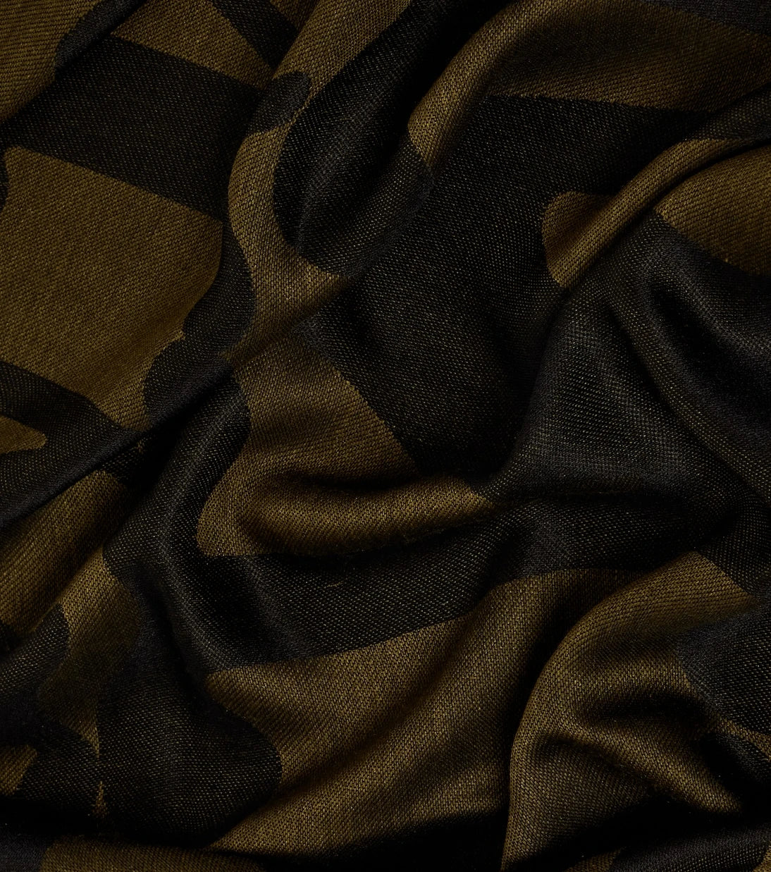 Max Mara - Monogram jacquard wool and silk scarf