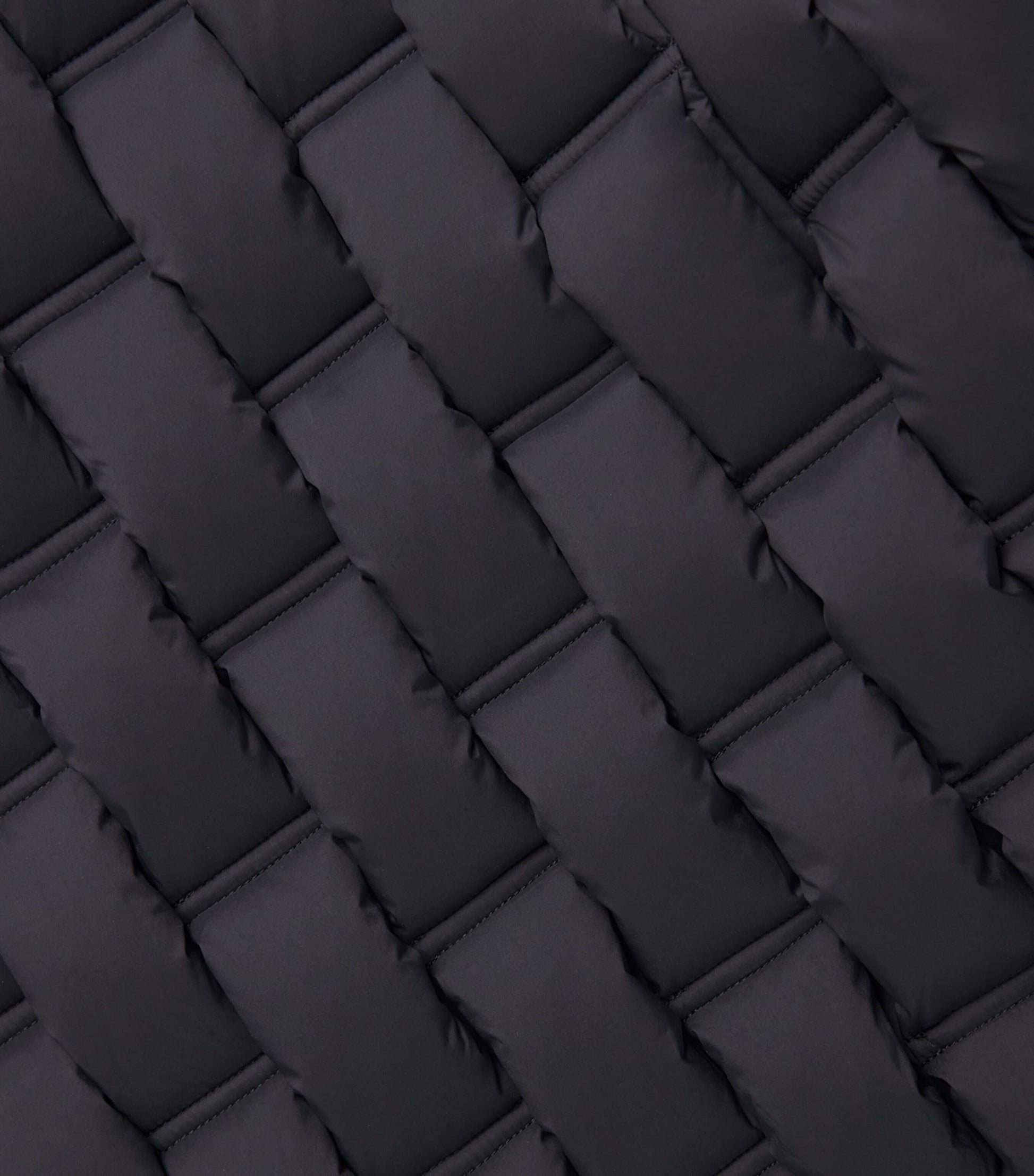 Raxxy Black 3D Down-Filled Woven Puffer Jacket