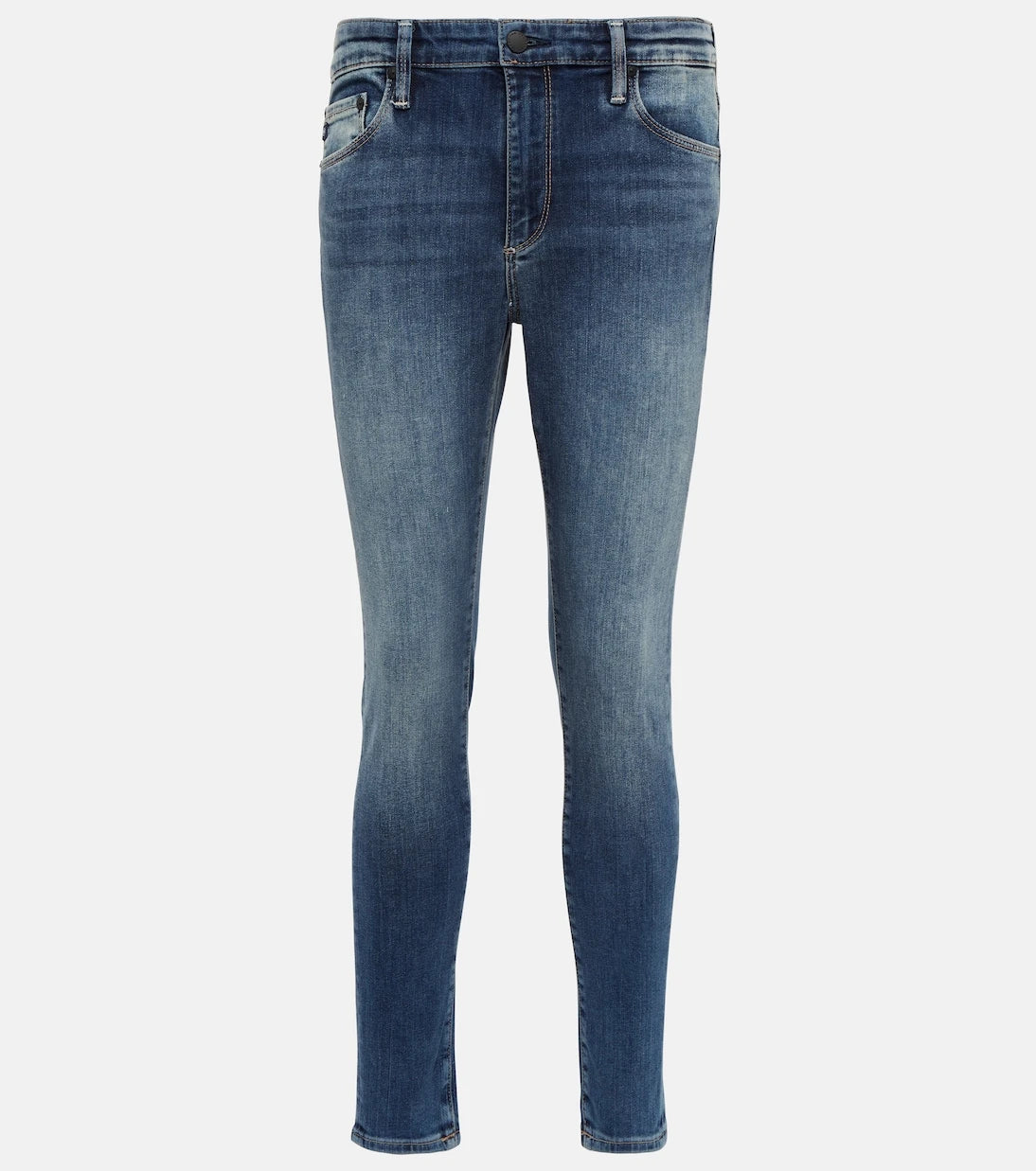 AG Jeans - بنطلون جينز سكيني مبيّض