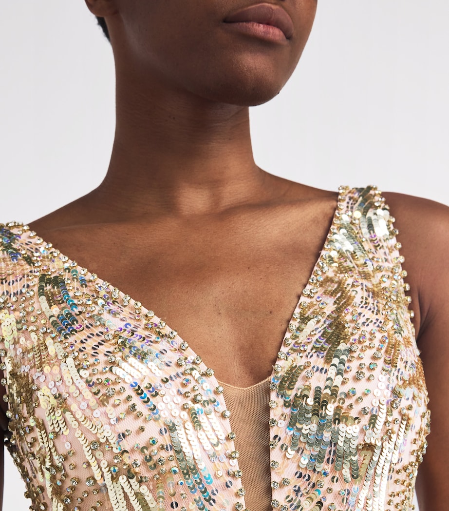 Jenny Packham Multi Embellished Marion Gown