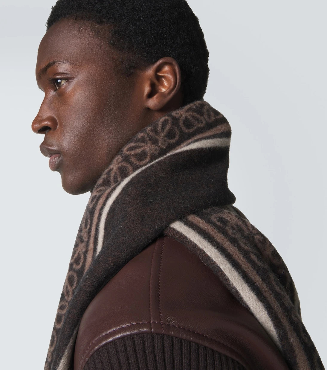 Loewe - Anagram wool and cashmere jacquard scarf