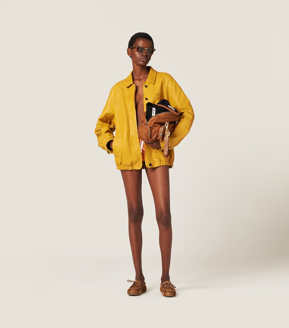 Brown Nappa Leather Top-Handle Bag