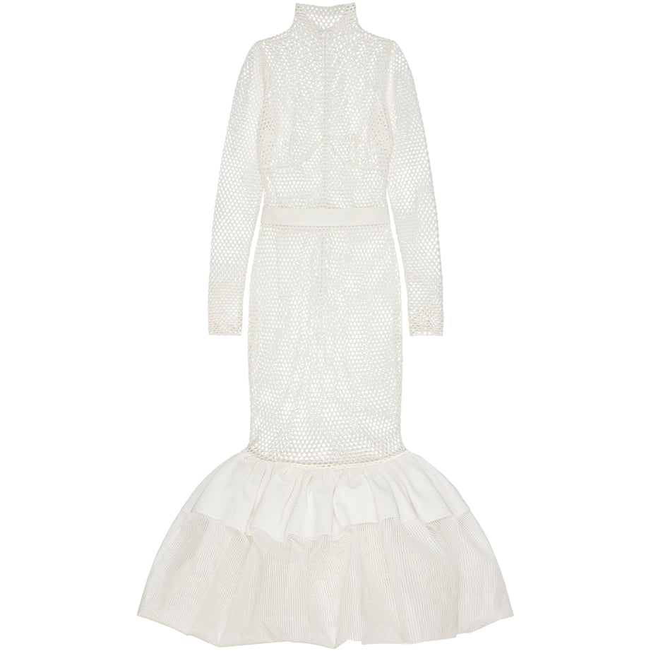 Givenchy White Knit Midi Dress