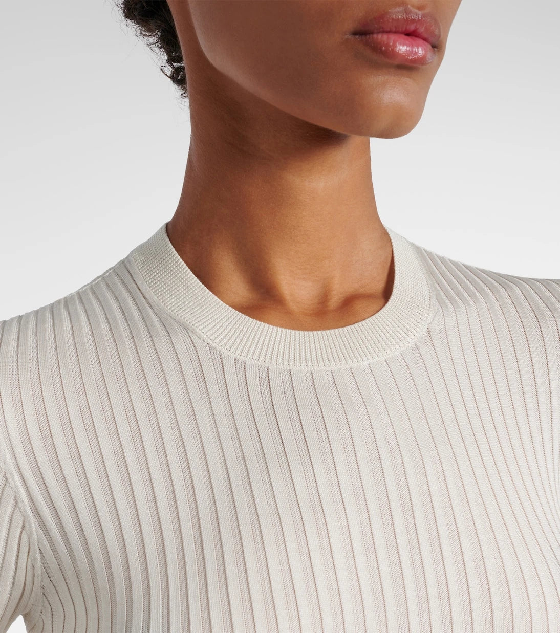 Jil Sander - Ribbed-knit silk sweater