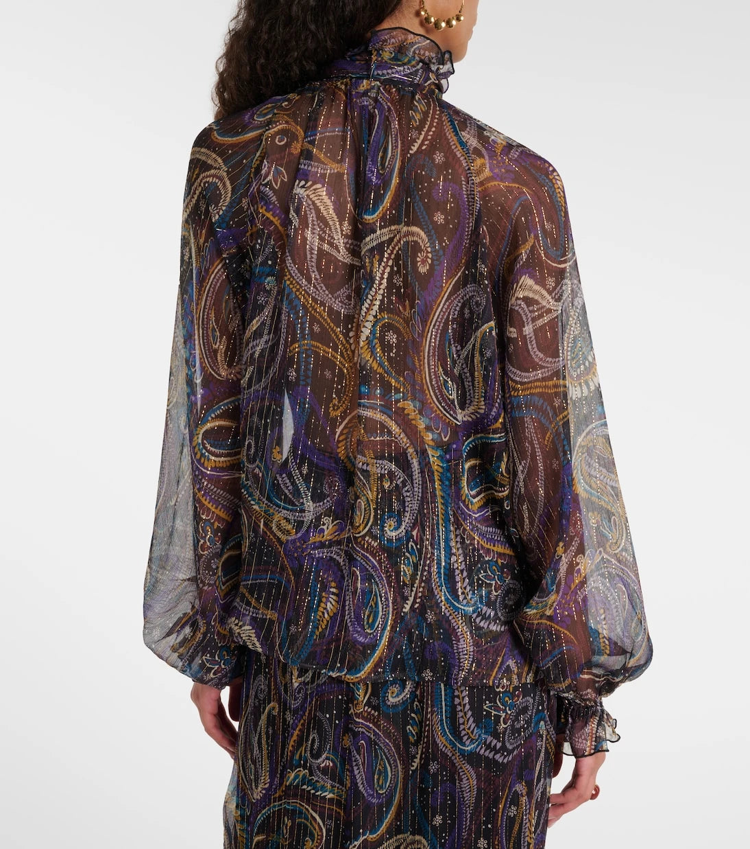 Etro - Paisley silk-blend blouse