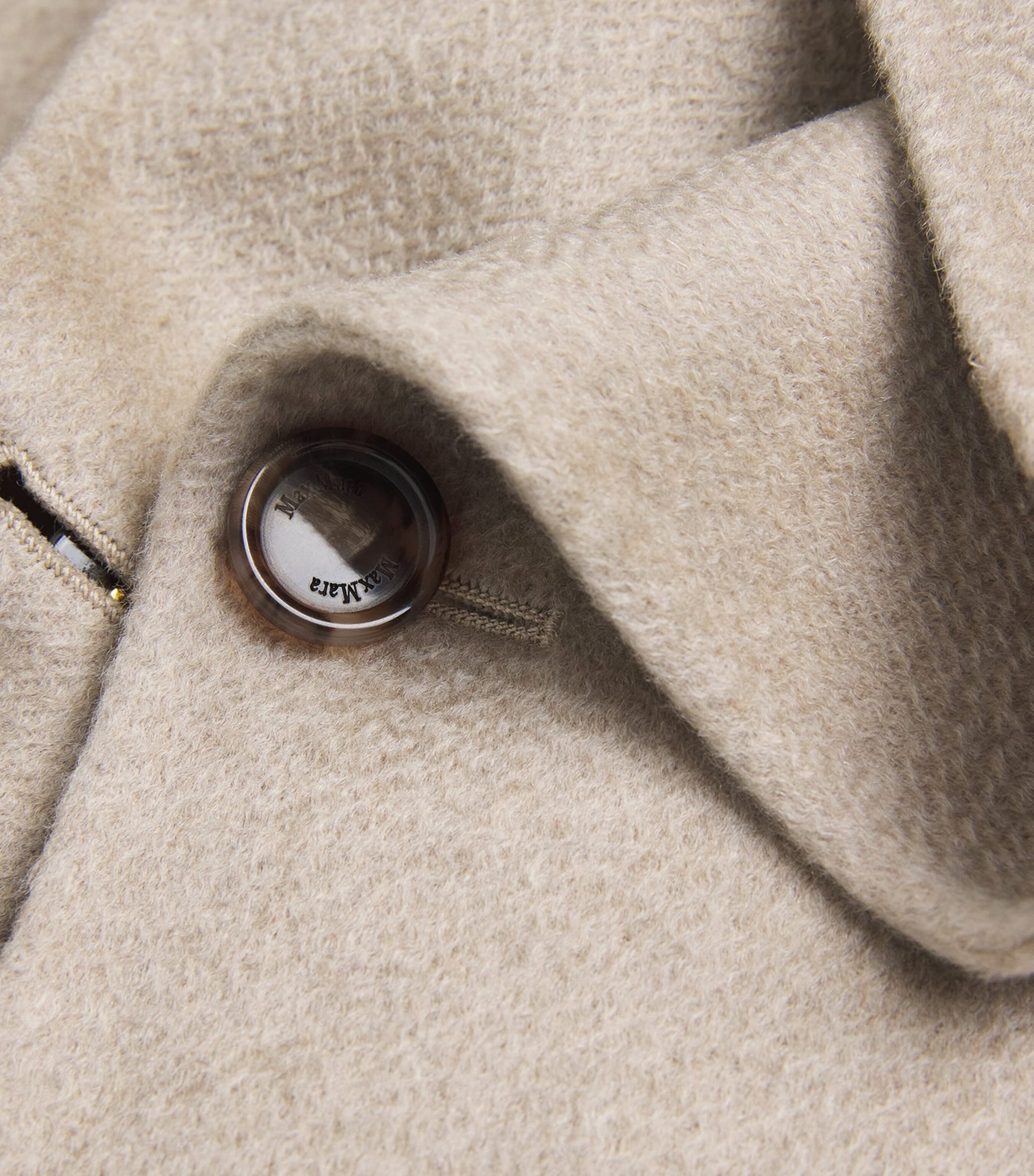 Max Mara Beige Cashmere Poncho Cape Coat