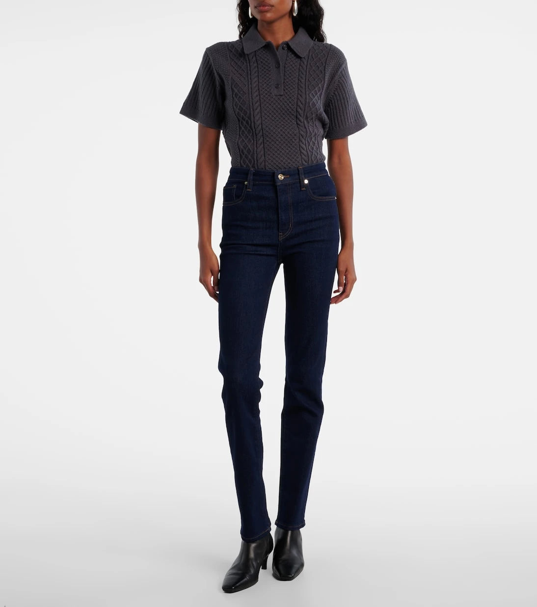 Frame - Pencil high-rise slim jeans