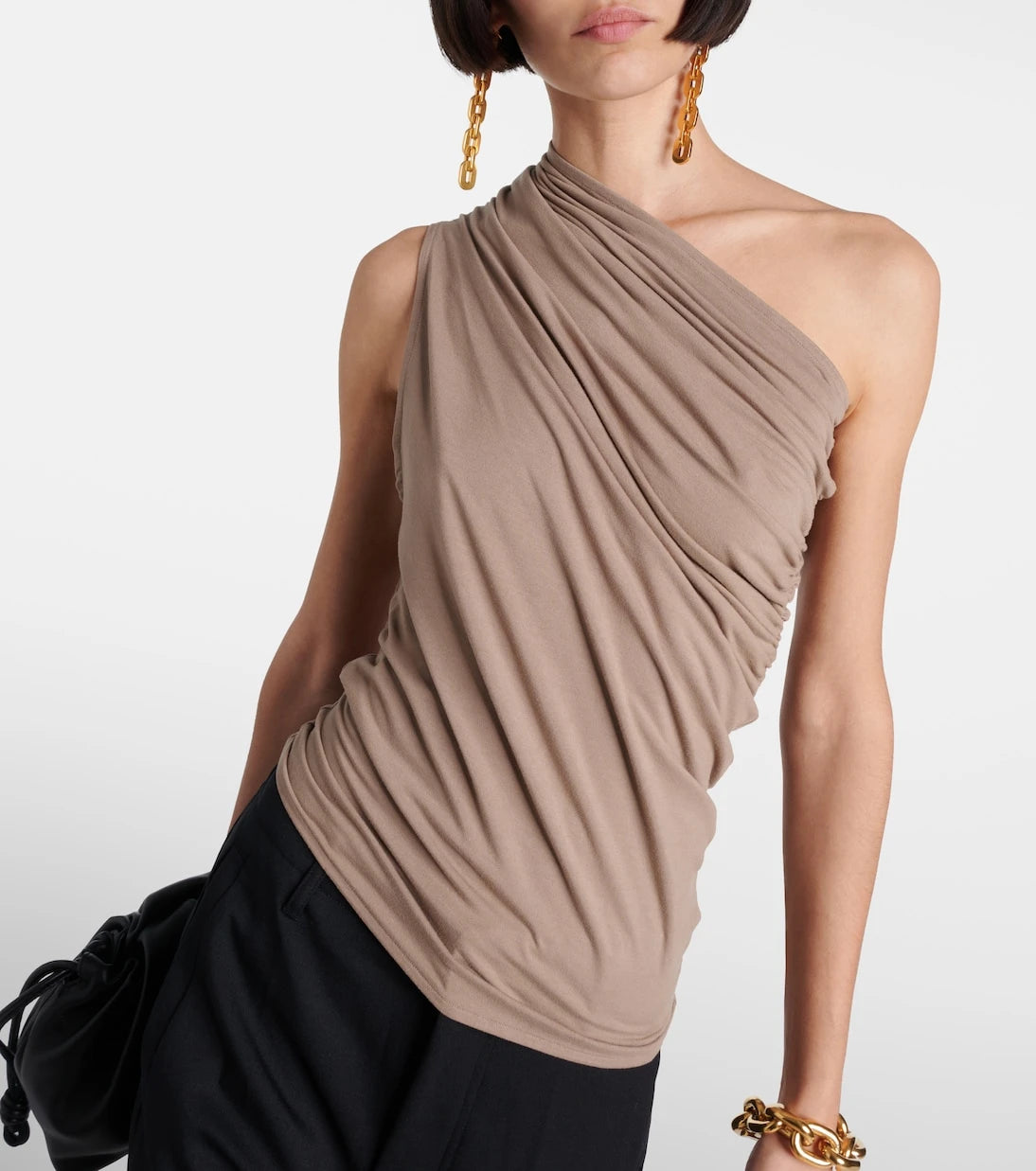 Entire Studios - Pillar one-shoulder cotton-blend top